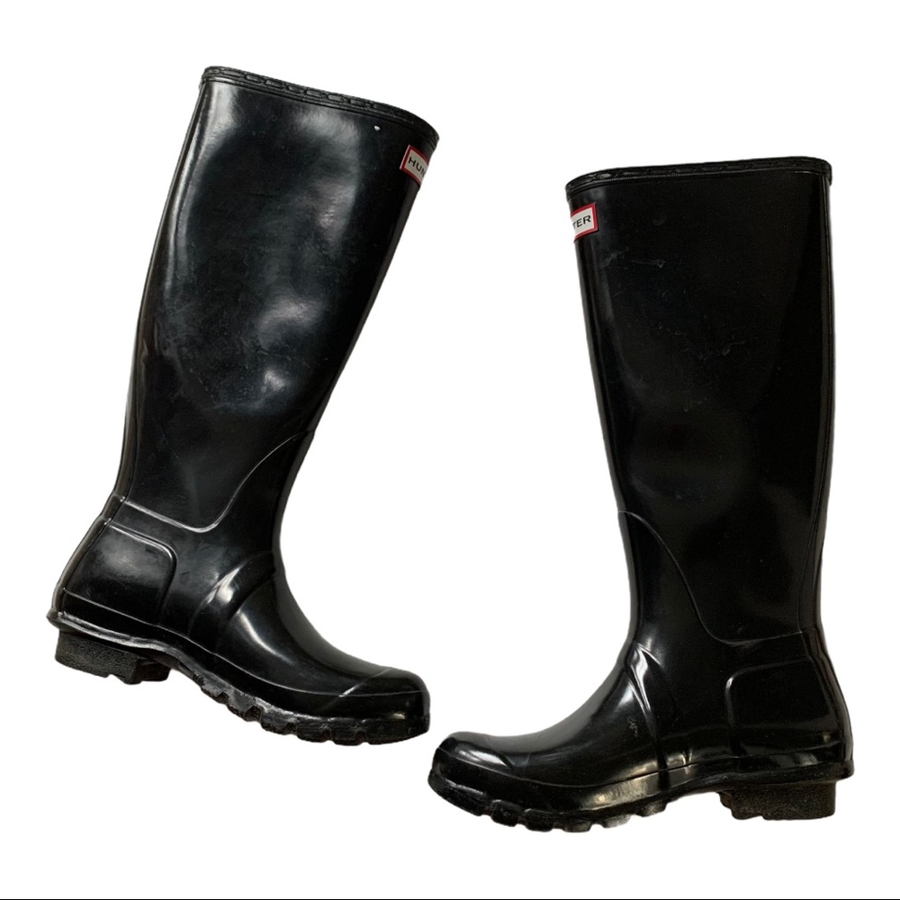 Hunter Black Winter and Rain Boots sz 37 - Picture 6 of 6